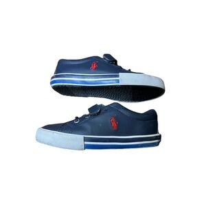 Polo Ralph Lauren Toddler Sneakers Size 10 Navy Blue Casual Shoes